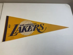 Vintage Los Angeles LA Lakers Pennant NBA Basketball Souvenir 60s 70s Felt - Picture 1 of 8