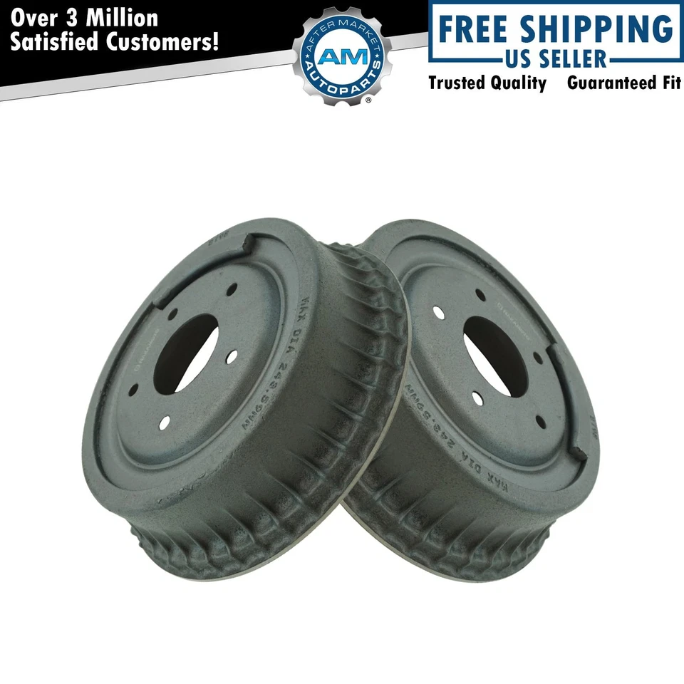 Brake Drums Pair Set for Chevy Pontiac GMC Buick Olds Pickup Truck - Image 1 of 3