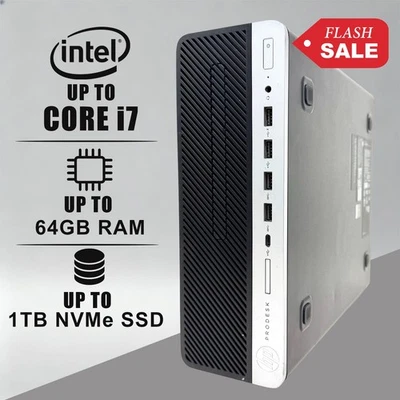 HP ProDesk PC até i7, até 64GB de RAM, 1TB NVMe SSD, Windows11 Pro, WiFi - Imagem 1 de 4