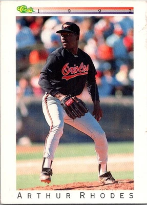 1992 Classic I Arthur Rhodes Baltimore Orioles #T75 - Image 1 of 2