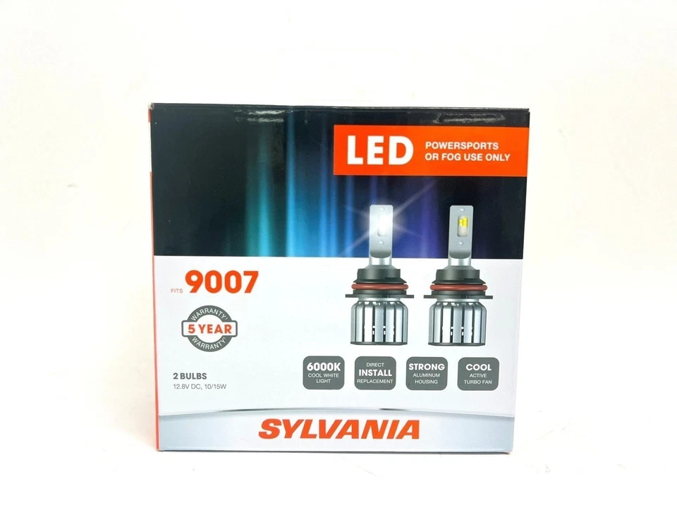 Sylvania 9007 LED Powersport o uso antiniebla faros - Paquete de 2 - 9007SL.BX2 Foto 1 de 1