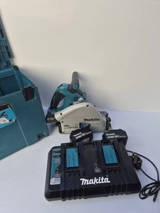 Makita DSP600 2x 18v  36V Brushless Plunge Saw 2 x 5Ah Batteries - Picture 1 of 9