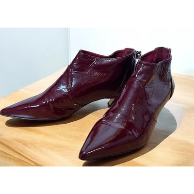Botines Nine West Borgoña Vino Charol Talla 7.5 Foto 1 de 4