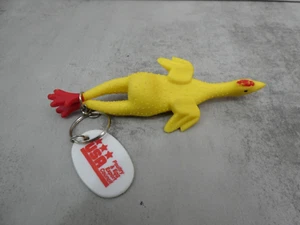 VTG USA Poultry & Egg Export Council Keychain Rubber Chicken Gag 5" - Picture 1 of 6