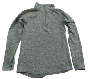 Justice grauer Langarmpullover mit 1/4 Reißverschluss Sweatshirt Jugend Mädchen Größe 10 - Bild 1 von 7