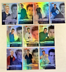 NSYNC COLLECTOR CARDS by TOPPS 2000 Complete RAINBOW PRISM Chase Card Set (10) - Picture 1 of 3