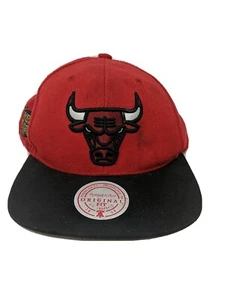 Chicago Bulls Mitchell & Ness NBA Finals 1997 Red And Black Snapback Vintage Hat - Picture 1 of 10