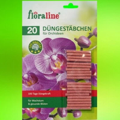FLORALINE 20 - 80 x Orchideen Düngestäbchen Langzeit Dünger Orchideendünger