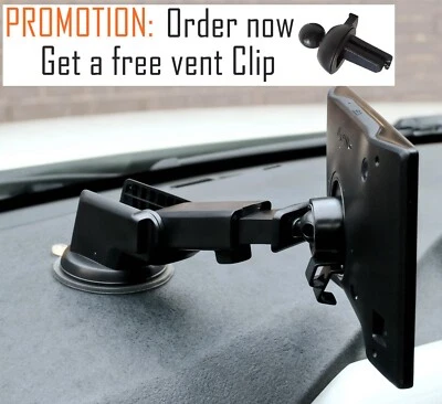 RHINORO Dashboard Sticky Suction Cup Mount Holder for Sat Nav Garmin Nuvi 42 44 52 54 55