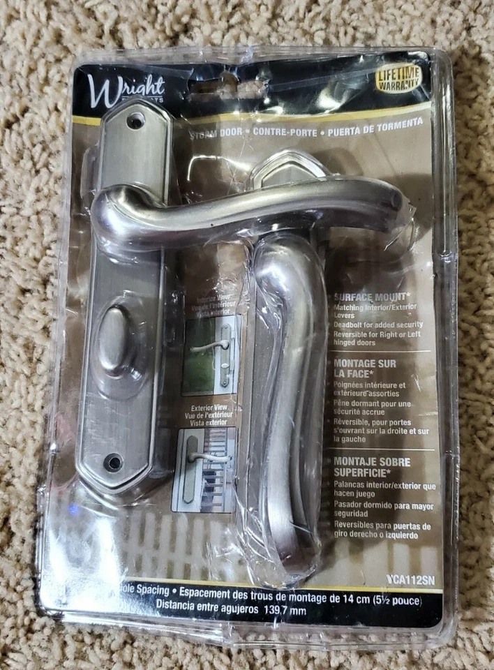 Wright Products VCA112SN Castellan Style Surface Latch Satin Nickel - Image 1 of 1