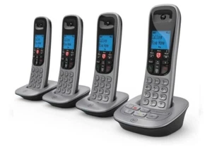 BT 7660 Cordless with Nuisance Call Blocker, Digital Phone, Silver, Quad - Picture 1 of 7