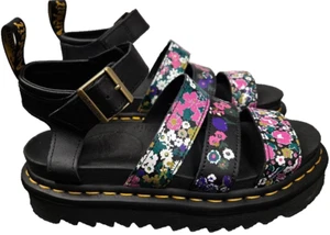 Dr. Martens Blaire Gladiator Vintage Floral Leather Chunky Strap Sandals US6/UK4 - Bild 1 von 11