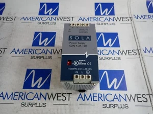 SOLA HEVI DUTY Power Supply  SDN 4-24-100 115/230VAC  24 VDC - Picture 1 of 5