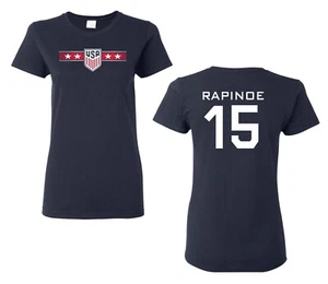EE. UU. Damas Fútbol Megan Rapinoe Damas Junior Fit Camiseta NUEVA 1199 - Imagen 1 de 3