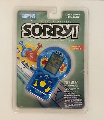 Parker Brothers Sorry Electronic Handheld Game 1996 Factory Sealed NEW