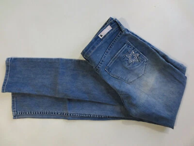 Stretch Jeans H&M Stretchjeans Skinny Jeggings W 27 28 Strassnieten Sterne /E11 - Bild 1 von 4