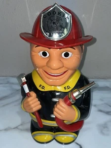 Fireman Cookie Chief Talking Animated Cookie Jar - Picture 1 of 8