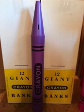Giant Crayon Coin Bank 36” Fantazia New Purple