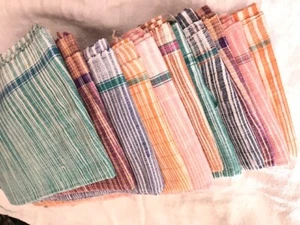 20 Pcs Lot 72"X35" Khadi Handspun Khadi Bath Towel Hand Woven Wrap Scraf Sheet - Picture 1 of 6