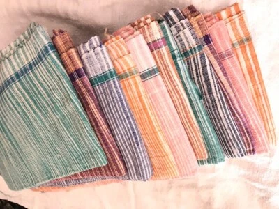 Lote de 20 piezas 72"X35" Khadi hilado a mano Khadi toalla de baño tejida a mano envoltura sábana raspada Foto 1 de 4