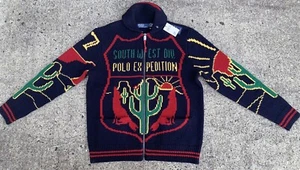NWT Polo Ralph Lauren Wool Southwestern Cactus Expedition Sweater L Sold Out - Picture 1 of 12