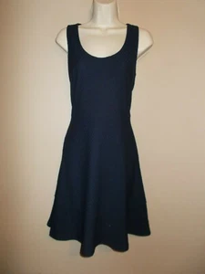 LOFT Womens Size 2 Tank Fit and Flare Dress Navy Blue Lined - Picture 1 of 9