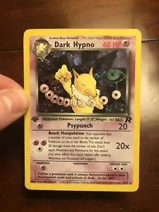 Dark Hypno 9/82 1. Edition Team Rocket Holofoil Rare Holo Karte - Bild 1 von 5