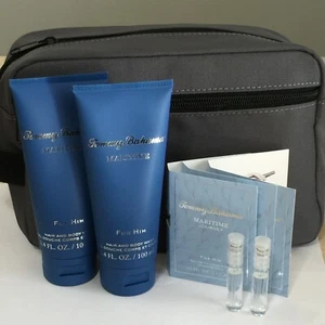 8 Stück - 2 Tommy Bahama Body Wash + 5 Maritime Journey Spray, 1 Reise Dopp Tasche - Bild 1 von 2