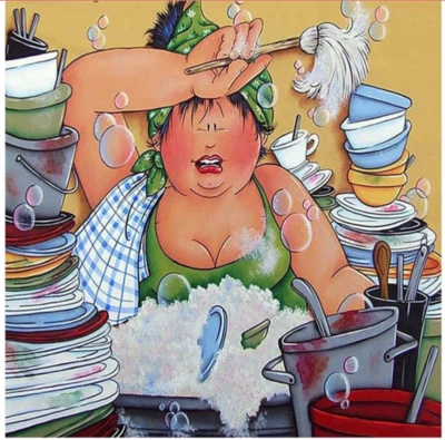 Broderie Diamant mosaique 5D Point de Croix Résine neuf. 30x30 femme forte - Photo 1/3