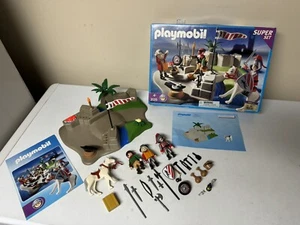 Playmobil Set 3125 Medieval Super Set Knights Forge 2001 With Box Accessories - Picture 1 of 5