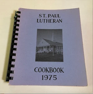 St. Paul Lutheran Church Cookbook Vintage 1975 Warren Pennsylvania Swedish - Imagen 1 de 23