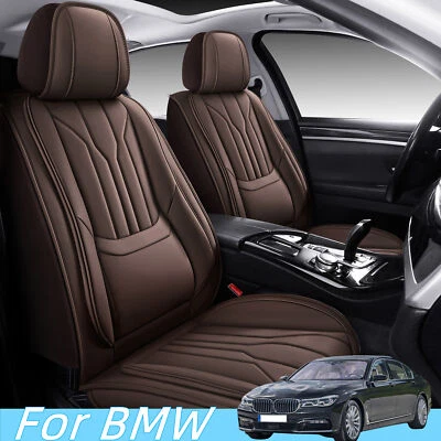 For BMW 120i 220i 320i 430i 5-Seat Full Coverage Faux Leather Car Seat Covers - Image 1 of 4