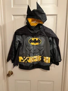 Kids Batman Rain Jacket with Cape Size 5 - Picture 1 of 5