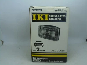 NOS Rare Vintage IKI SEALED BEAM Rectangular Projector 12v 40 / 60W SB 4652 RE - Picture 1 of 11