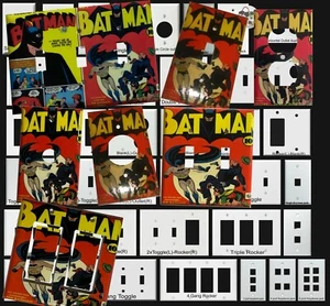 Batman Comic Buch Lichtschalter Duplex Steckdose Wandabdeckung Platte Wohnkultur - Bild 1 von 39