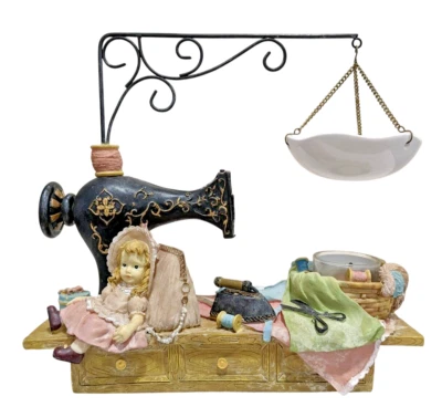 Yankee Candle Sewing Machine Hanging Wax Tart Warmer / Burner, Tealight, Retired - Image 1 of 4