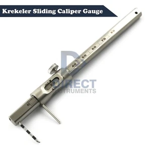 Krekeler Sliding Caliper Round Gauge Dental Instrument Implant Implantology - Picture 1 of 4