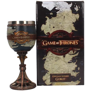 Game Of Thrones The Seven Kingdoms Map Goblet Official HBO Nemesis Now NEW - Picture 1 of 2