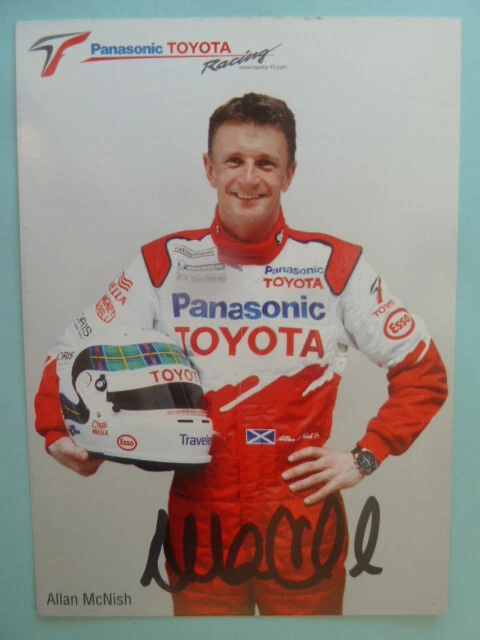 -ke- Allan McNish (GB), Toyota  Autogrammk. Formel 1 (Unterschr. gedruck) - Bild 1 von 1