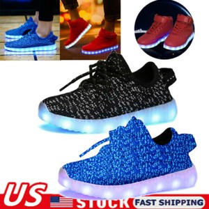 Mens LED Fluorescence Shuffle LIGHT WARRIOR Sneaker College Casual LED SHOES new