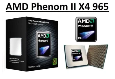 AMD Phenom II X4 965 Quad Core Processor 3.4 GHz, Socket AM2+/AM3, 125W CPU - Image 1 of 4