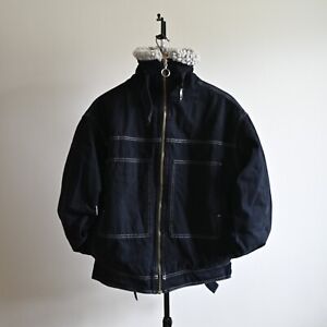 Urban Outfitters BDG jacket dark navy denim sherpa lined jacket - size XS