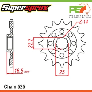 New * Supersprox * Front Sprocket To suit DUCATI 1000 MONSTER S2R 1000cc - Picture 1 of 4