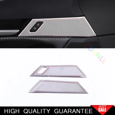 For Mazda CX-30 2020 2021 2022 Silver Steel Front Door Speaker Frame Cover Trim - Image 1 of 4