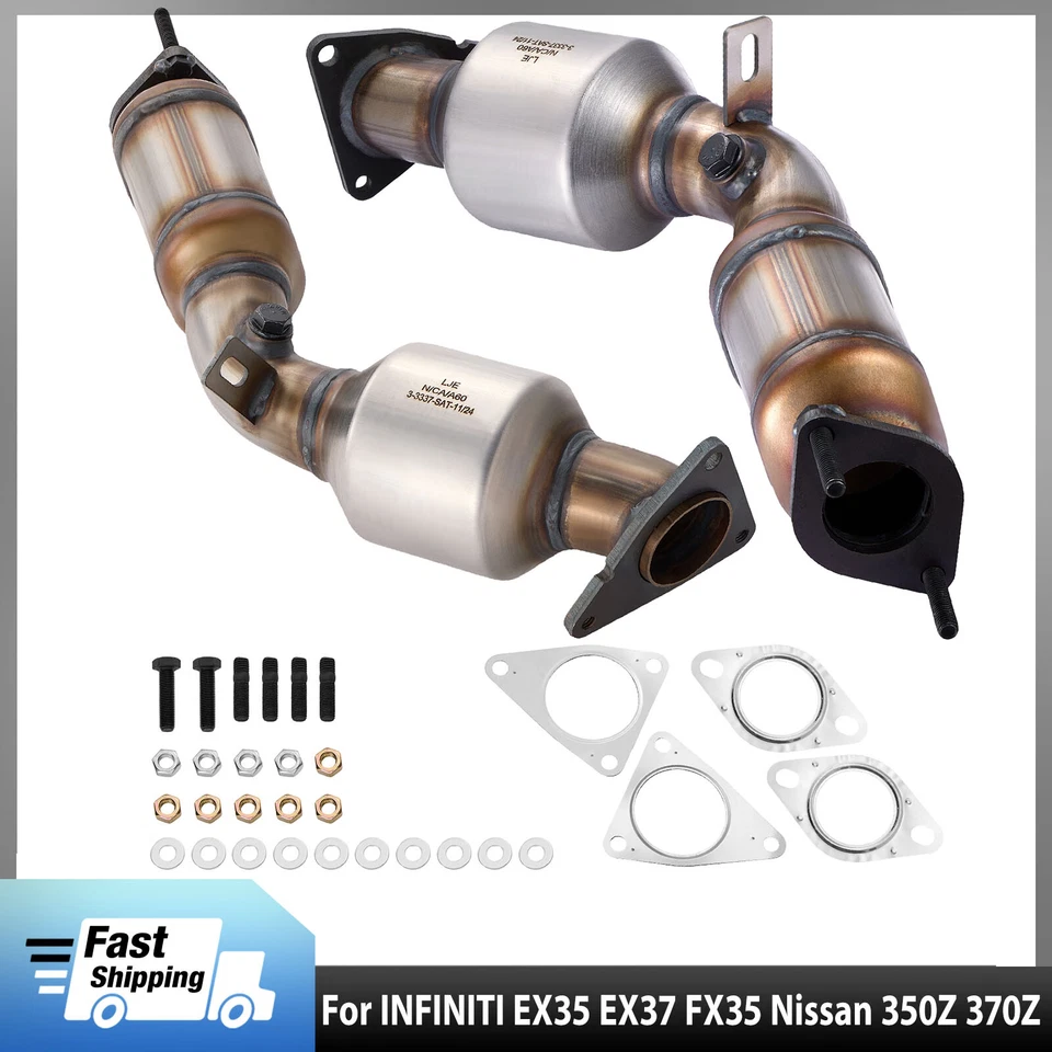 Kit de 2 convertidores catalíticos izquierdo y derecho ajuste directo para Infiniti Q60 2014-2015 Foto 1 de 4