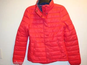 NWT Women American Eagle AE LIGHTWEIGHT PUFFER JACKET RED S - Picture 1 of 4