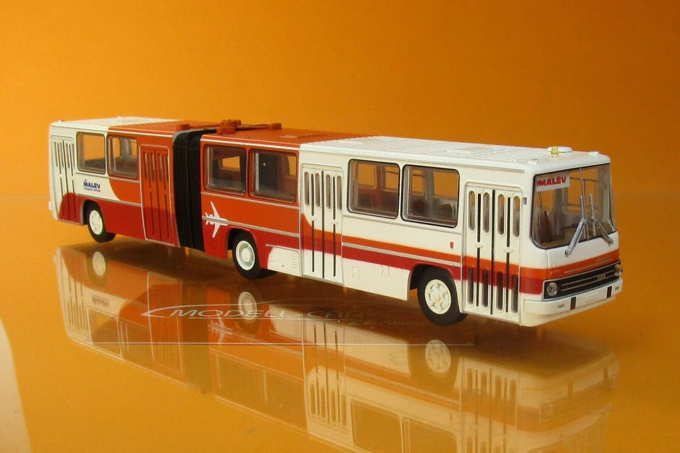 Brekina 59711 Ikarus 280.02 Gelenkbus weiss/rot Malev 1:87 NEU Modellbus - Bild 1 von 1