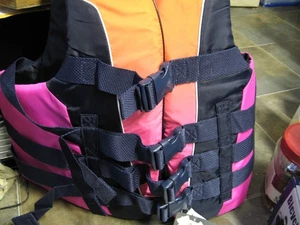 DBX USCG Approved High Visibility Type III PFD Life Vest Adult L/XL - NEW W/Tags - Picture 1 of 5