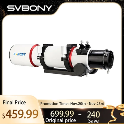SVBONY SV550 Astronomical Telescope 80mm Refractor OTA Triplet APO for Deep Sky - Image 1 of 4