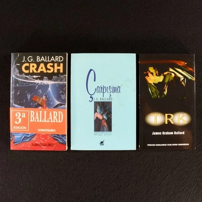 1996-97 3vols Three Translated Editions of 'Crash' by J. G. Ballard Spain Ist... - Image 1 of 4